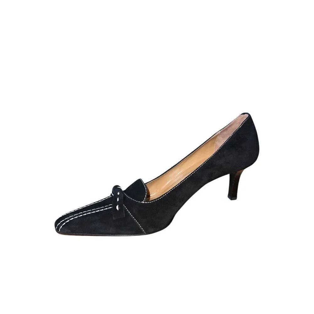Collection Fifty Nine Lulu Black Suede Pointed Toe Pumps Women’s Size 10 NWB